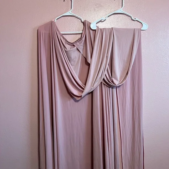 Convertible Wrap Dress Dusty Rose - Picture 3 of 6